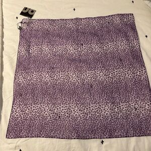 Italian Square foulard/scarf -Purple